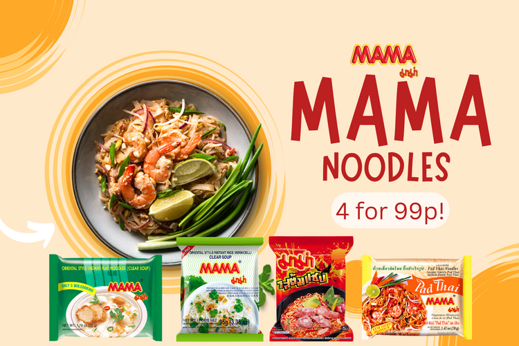 Selected Mama Noodles 4 for 99p!
