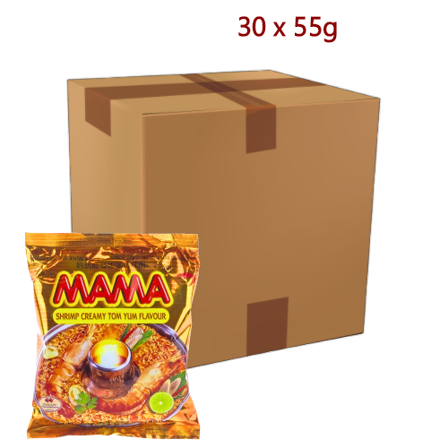 Load image into Gallery viewer, Mama Noodle - Shrimp Creamy Tom Yum - 30 x 55g-媽媽酸辣味濃湯麵-INMM103