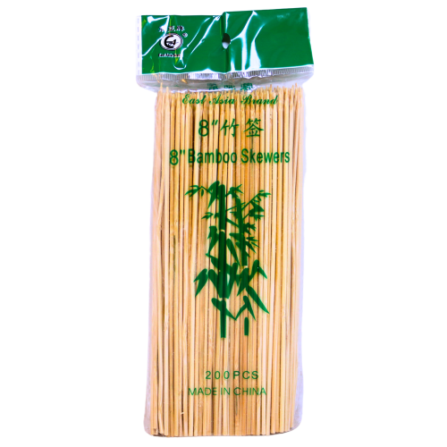 8" Bamboo Skewers (200)-8吋竹簽-SKEW8