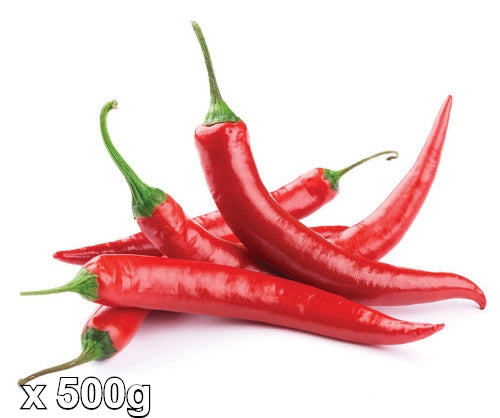 Large Red Chilli-新鮮大紅辣椒-500