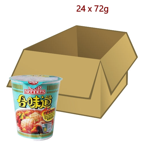 Load image into Gallery viewer, Nissin Cup Noodles - Spicy Seafood - 24 x 72g-日清合味道香辣海鮮杯麵-INN204