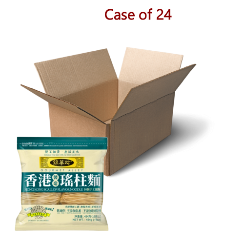 Load image into Gallery viewer, AAA Dried Noodle - Scallop Flavour-錦華坊香港瑤柱麵-454g-DNOOAA101-24