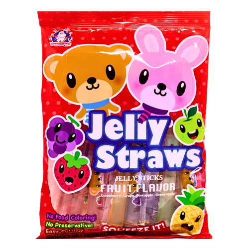 갤러리 뷰어에 이미지 로드, ABC Bunny and Bear Jelly Straws-熊仔免仔果綜合凍條-300g-DES290