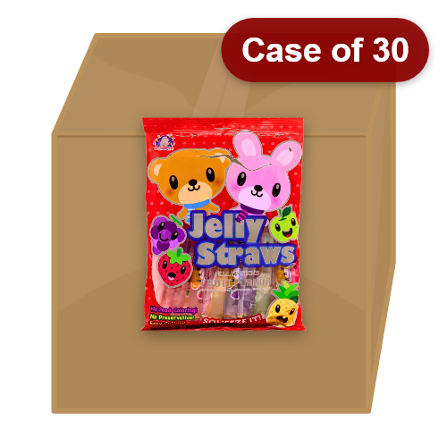 갤러리 뷰어에 이미지 로드, ABC Bunny and Bear Jelly Straws-熊仔免仔果綜合凍條-300g-DES290-30