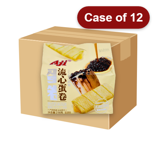 Load image into Gallery viewer, AJI Egg Roll - Milk Tea-AJI流心蛋捲-波波奶茶-218g-BISAJI102-12