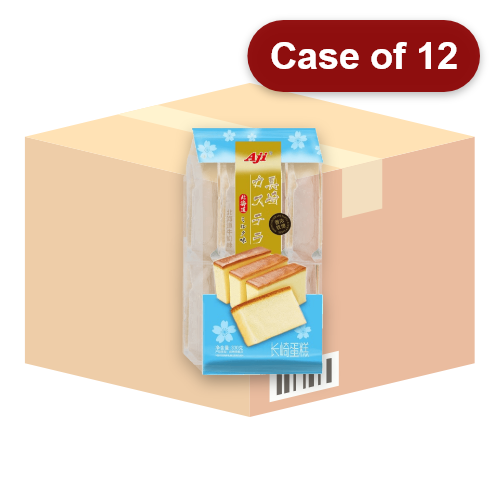 Load image into Gallery viewer, AJI Nagasaki Style Cake (Milk Flavour)-AJI長崎蛋糕(北海道牛奶味)-330g-SNACAJI101-12