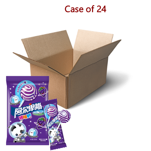 โหลดรูปภาพเข้าสู่ตัวดูแกลเลอรี, ALP Lollipop Candy - Grape & Cream-阿爾卑斯棒棒糖-葡萄牛奶味-200g-CANALP102-24