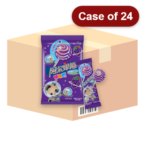 Load image into Gallery viewer, ALP Lollipop Candy - Grape & Cream-阿爾卑斯棒棒糖-葡萄牛奶味-200g-CANALP102-24
