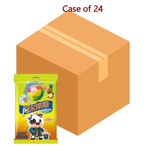 Load image into Gallery viewer, ALP Lollipop Candy - Tropical & Cream-阿爾卑斯棒棒糖-熱帶水果牛奶味-200g-CANALP103-24