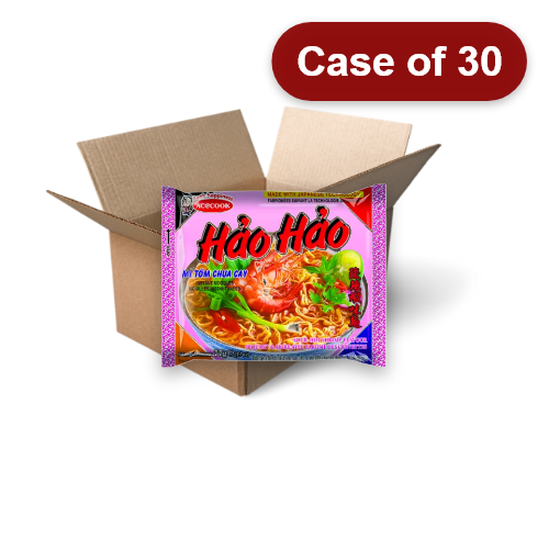 Load image into Gallery viewer, Acecook Hao Hao Noodles - Hot & Sour Shrimp-越南酸辣蝦味麵-77g-INAC102-30