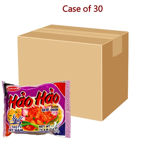 โหลดรูปภาพเข้าสู่ตัวดูแกลเลอรี, *Acecook Hao Hao Noodles - Sate Onion*-越南蔥香沙爹味麵-74g-INAC105-30