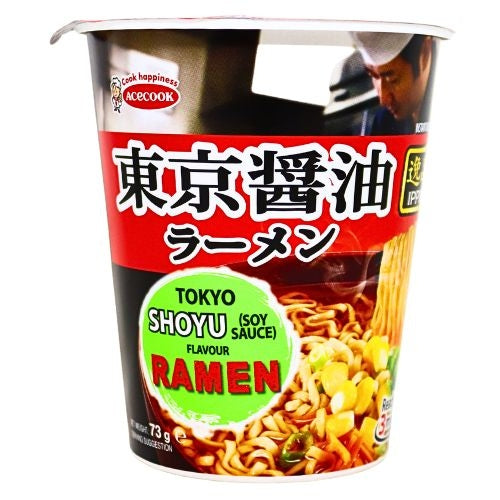 โหลดรูปภาพเข้าสู่ตัวดูแกลเลอรี, Acecook Ippin Cup Noodle - Soy Sauce-東京醬油風味杯麵-73g-INAC302