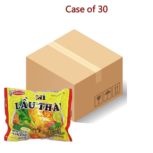 โหลดรูปภาพเข้าสู่ตัวดูแกลเลอรี, Acecook Mi Lau Thai Noodles - Chicken-泰式雞蓉麵-78g-INAC203-30