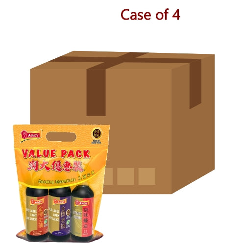 Load image into Gallery viewer, Amoy GL Light & Dark Soy + Oyster Sauce-淘大金標生抽+老抽+純味蠔油(優惠裝)-2_500ml_55-SAUA501-4