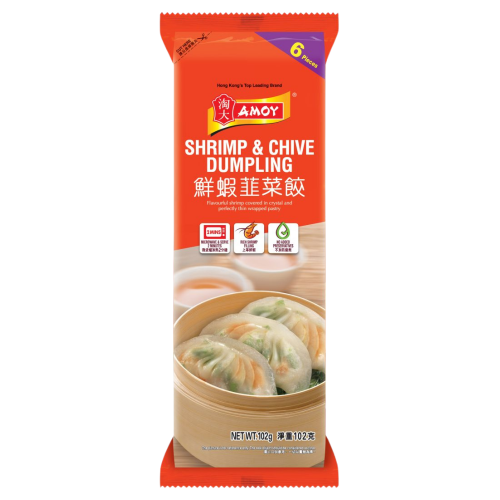 โหลดรูปภาพเข้าสู่ตัวดูแกลเลอรี, Amoy Shrimp & Chive Dumpling-淘大鮮蝦韭菜餃-102g-DIMA103
