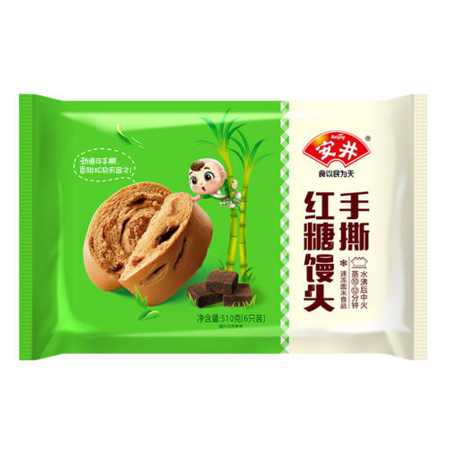 โหลดรูปภาพเข้าสู่ตัวดูแกลเลอรี, Anjoy Hand Torn Brown Sugar Bun-安井手撕紅糖饅頭-510g-DIMAJ104