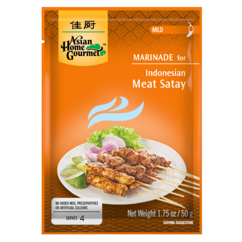 โหลดรูปภาพเข้าสู่ตัวดูแกลเลอรี, Asian Home Gourmet Indonesian Satay Marinade-佳廚印尼沙爹串醃料-50g-AHG11