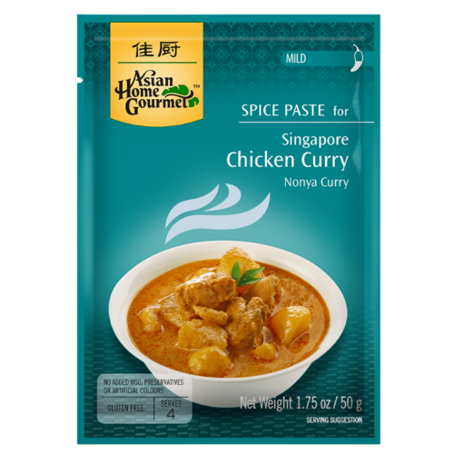 Load image into Gallery viewer, Asian Home Gourmet Singapore Chicken Curry-佳廚新加坡雞肉咖哩醬-50g-AHG39