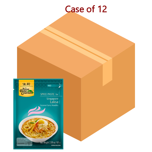 โหลดรูปภาพเข้าสู่ตัวดูแกลเลอรี, Asian Home Gourmet Singapore Laksa Curry Noodles-佳廚新加坡咖喱叻沙麵調料-60g-AHG05-12