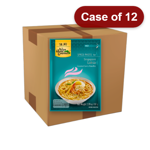 Load image into Gallery viewer, Asian Home Gourmet Singapore Laksa Curry Noodles-佳廚新加坡咖喱叻沙麵調料-60g-AHG05-12