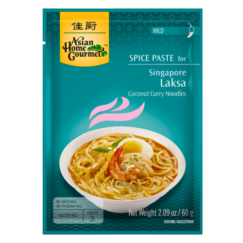 Load image into Gallery viewer, Asian Home Gourmet Singapore Laksa Curry Noodles-佳廚新加坡咖喱叻沙麵調料-60g-AHG05