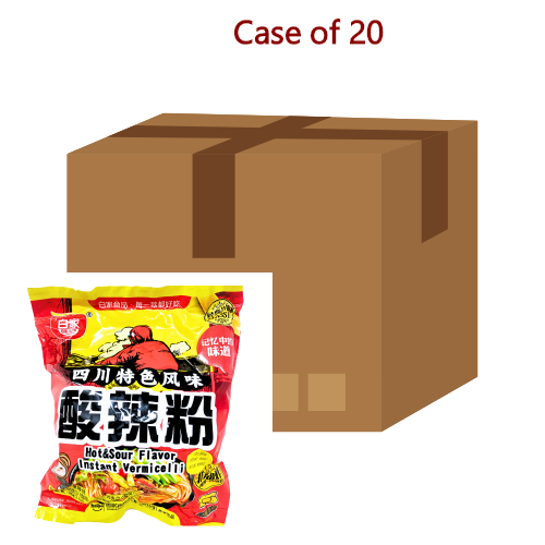 Load image into Gallery viewer, Bai Jia Sweet Potato Noodle - Hot & Sour-白家酸辣方便粉絲-105g-INBJ104-20