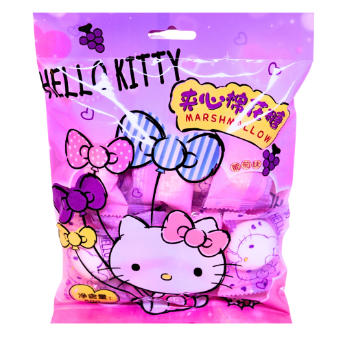 갤러리 뷰어에 이미지 로드, Baiji Marshmallow With Filling Grape Flavour-百利佳-夾心棉花糖(葡萄味)-80g-CANBJ101