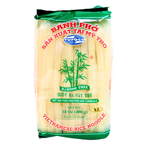 Load image into Gallery viewer, Bamboo Tree 10mm Vietnamese Rice Sticks (XL)-越南河粉10mm-400g-NOO414
