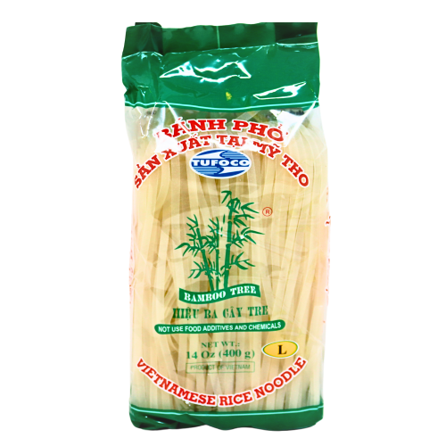 Load image into Gallery viewer, Bamboo Tree 5mm Vietnamese Rice Sticks (L)-越南河粉5mm-400g-NOO413