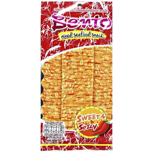 갤러리 뷰어에 이미지 로드, Bento Fish Snack - Sweet & Spicy-泰國拌多樂手撕魷魚片-甜辣味-20g-SNACBE204