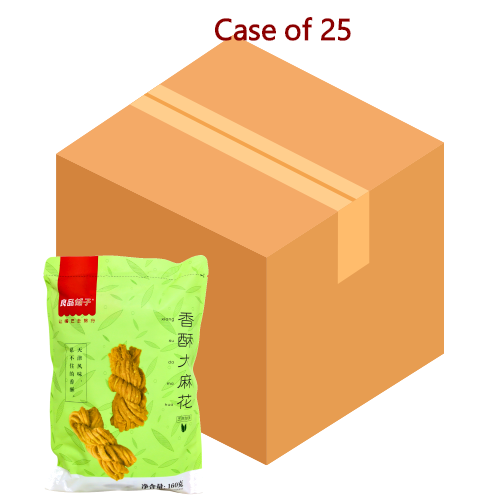 Load image into Gallery viewer, *Bestore Fried Dough Twist - Sesame*-*良品鋪子香酥大麻花(芝蔴)*-160g-SNACBS201-25