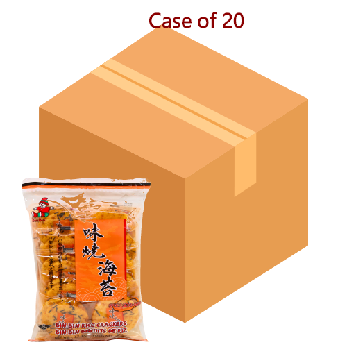 갤러리 뷰어에 이미지 로드, *Bin Bin Rice Crackers - Spicy Seaweed*-賓賓辣味燒海苔米菓-135g-BISBB104-20