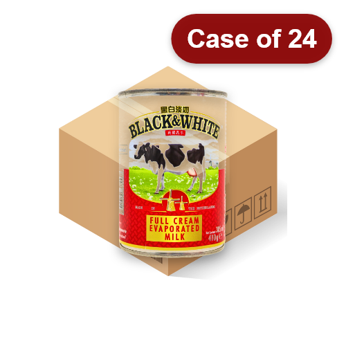 Load image into Gallery viewer, Black & White Evaporated Milk-荷蘭黑白淡奶-410g-MILK105-24