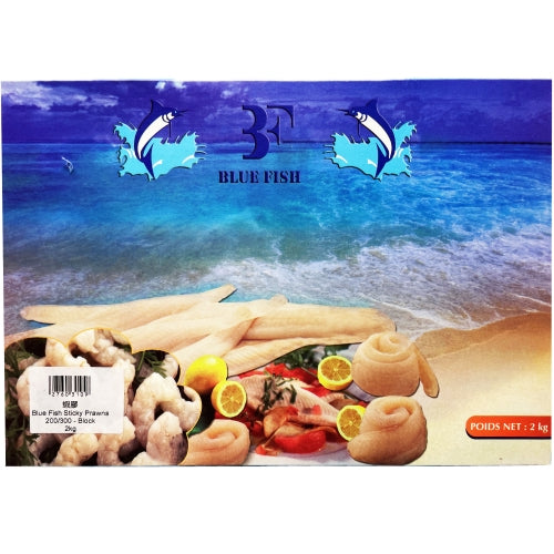 Load image into Gallery viewer, Blue Fish Sticky Prawns 200/300 - Block-蝦膠-2kg-PRW401C