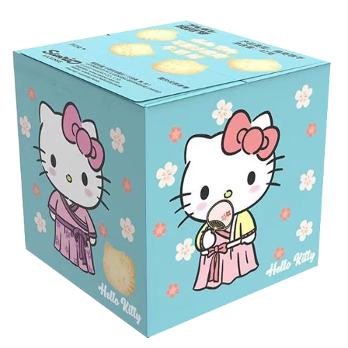 โหลดรูปภาพเข้าสู่ตัวดูแกลเลอรี, BoLuMeng Hello Kitty Little Cookies - Milk-波路夢凱蒂貓可愛小曲奇-牛奶味-47g-BISBLM101