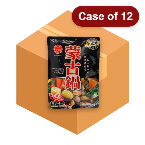 Load image into Gallery viewer, Bull Head Mongolian Hot Pot Soup Base-牛頭牌蒙古鍋火鍋底料-350g-STK142-12
