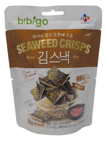 Load image into Gallery viewer, CJ Bibigo Seaweed Crisps - BBQ-韓國特脆海苔-燒烤味-20g-SNACCJ110