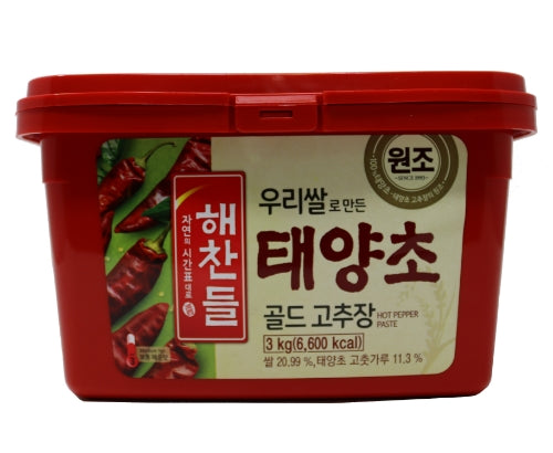 갤러리 뷰어에 이미지 로드, CJ Haechandle Red Pepper Paste (Medium Hot)-韓國苦椒醬-3kg-PASTE324