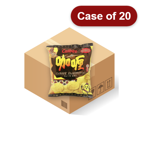 갤러리 뷰어에 이미지 로드, Calbee Potato Chips - Curry-卡樂B加哩味薯片-55g-SNACCA112-20