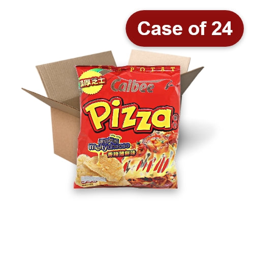 Load image into Gallery viewer, Calbee Potato Chips - Spicy Pizza-卡樂B香辣薄餅味薯片-55g-SNACCA121-24
