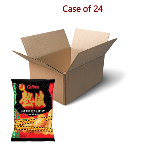 โหลดรูปภาพเข้าสู่ตัวดูแกลเลอรี, Calbee Potato Chips - Super Hot & Spicy-卡樂B熱浪薯片-特辣味-70g-SNACCA135-24