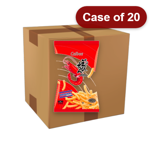 갤러리 뷰어에 이미지 로드, Calbee Prawn Crackers - Original-卡樂B蝦條 - 原味-90g-SNACCA108A-20