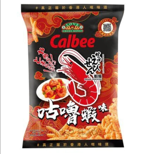 โหลดรูปภาพเข้าสู่ตัวดูแกลเลอรี, Calbee Prawn Crackers - Sweet & Sour-卡樂B蝦條-咕嚕味-75g-SNACCA150
