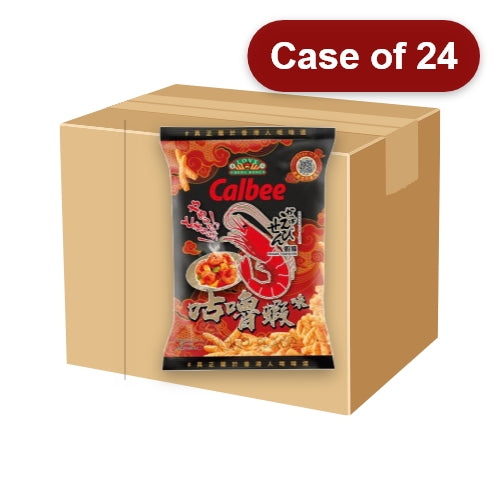 โหลดรูปภาพเข้าสู่ตัวดูแกลเลอรี, Calbee Prawn Crackers - Sweet & Sour-卡樂B蝦條-咕嚕味-75g-SNACCA150-24