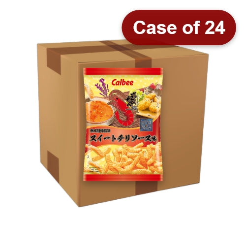 ギャラリービューアに画像を読み込む、Calbee Prawn Crackers - Thai Sweet Chilli-卡樂B蝦條 - 泰式甜辣醬味-75g-SNACCA143-24