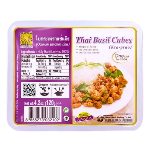Load image into Gallery viewer, Chang Holy Basil Leaves (Kra Prao) Cubes-急凍泰國香葉(方塊)-120g-FRO517