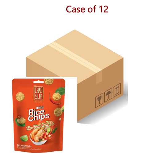 Load image into Gallery viewer, Chao Sua Mini Rice Chips - Tom Yum Kung-泰國迷你米餅-冬蔭功味-60g-SNACCS510-12