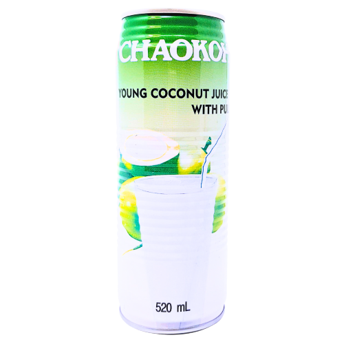 Load image into Gallery viewer, Chaokoh Young Coconut Juice with Pulp-俏果泰國果肉椰子汁-520ml-DRICH101
