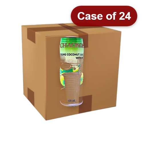 Load image into Gallery viewer, Chaokoh Young Coconut Juice with Pulp-俏果泰國果肉椰子汁-520ml-DRICH101-24
