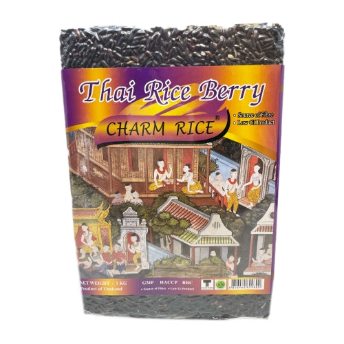 Load image into Gallery viewer, Charm Thai Rice Berry-泰國紫莓香米-1kg-RIC919